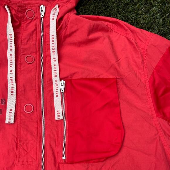 Jucy Judy Oversized Neon Windbreaker Korean K-Pop Streetwear Full Zip Jacket XS - Picture 2 of 10